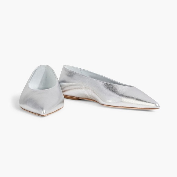 STUART WEITZMAN
Lina metallic leather point-toe flats - Picture 2 of 4